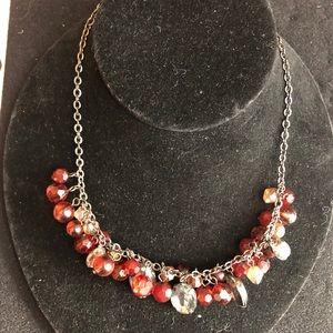 Red beaded necklace